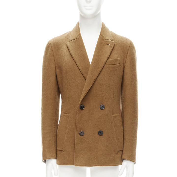 BERLUTI 100% cashmere double faced double breasted jacket IT50 L