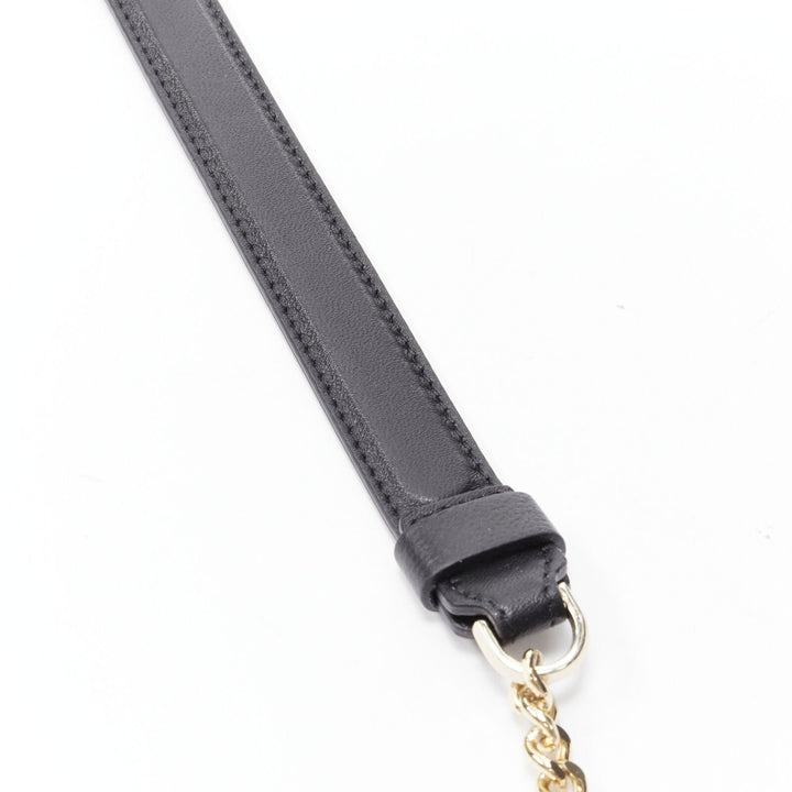 VERSACE Vanitas quilted black baroque gold Medusa metal chain crossbody bag