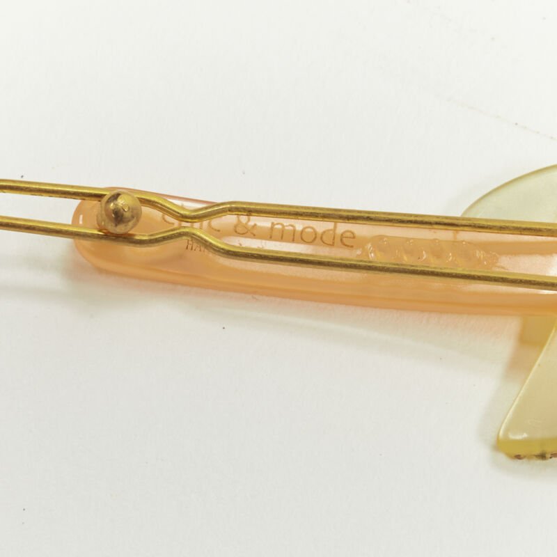 CHIC & MODE Alexandre Zouari LOT OF 5 cateye martini acrylic hair clip