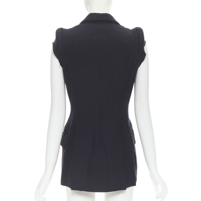 rare MAISON MARGIELA 1990 deconstructed padded shoulder cigarette jacket IT40