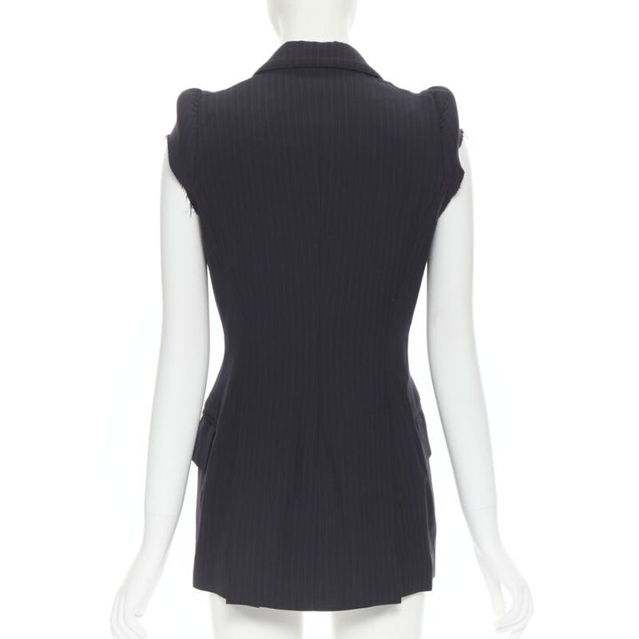 rare MAISON MARGIELA 1990 deconstructed padded shoulder cigarette jacket IT40