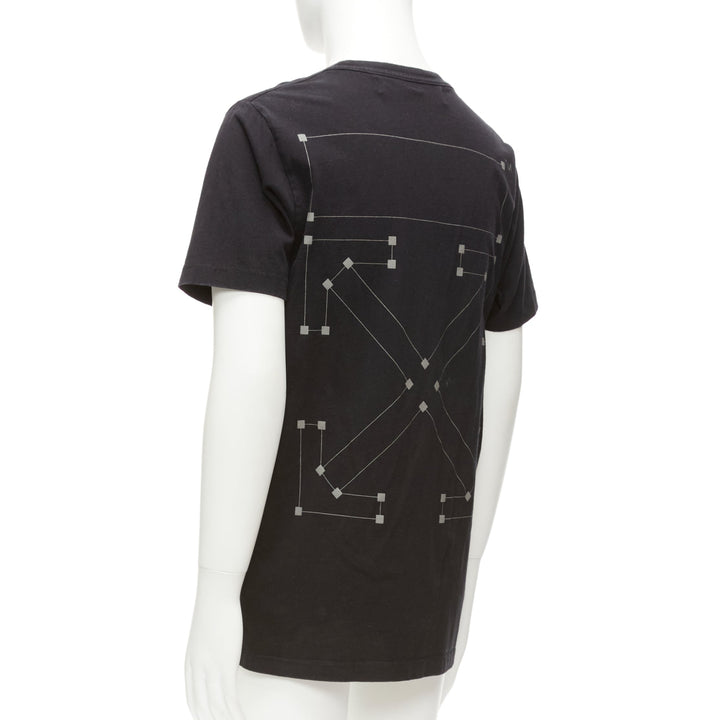 OFF WHITE Virgil Abloh 2020 black logo giant print back cotton tshirt M