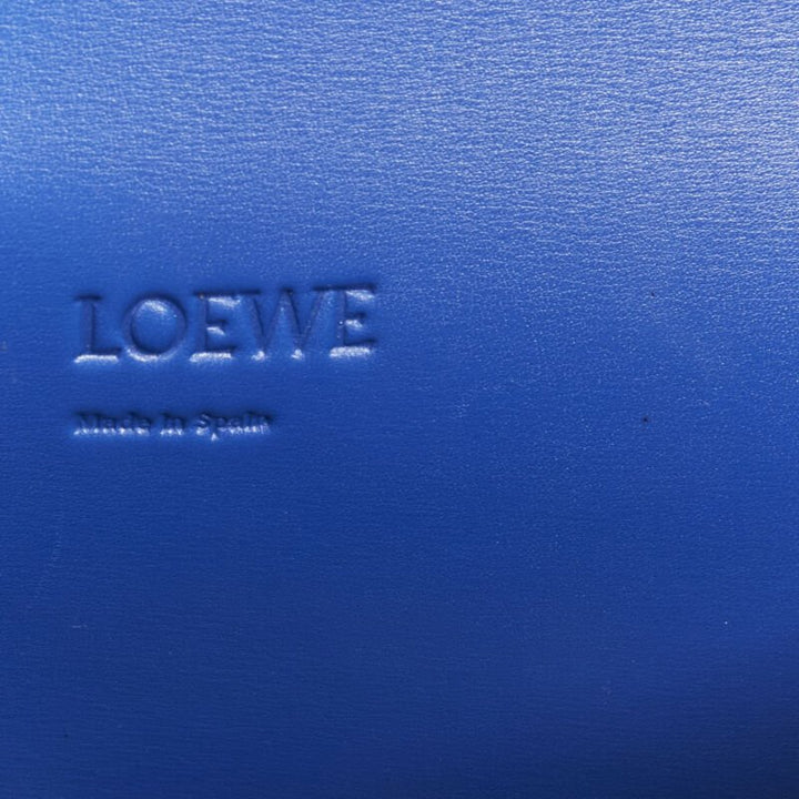 rare LOEWE Barcelona black leather neon heart print crossbody bag