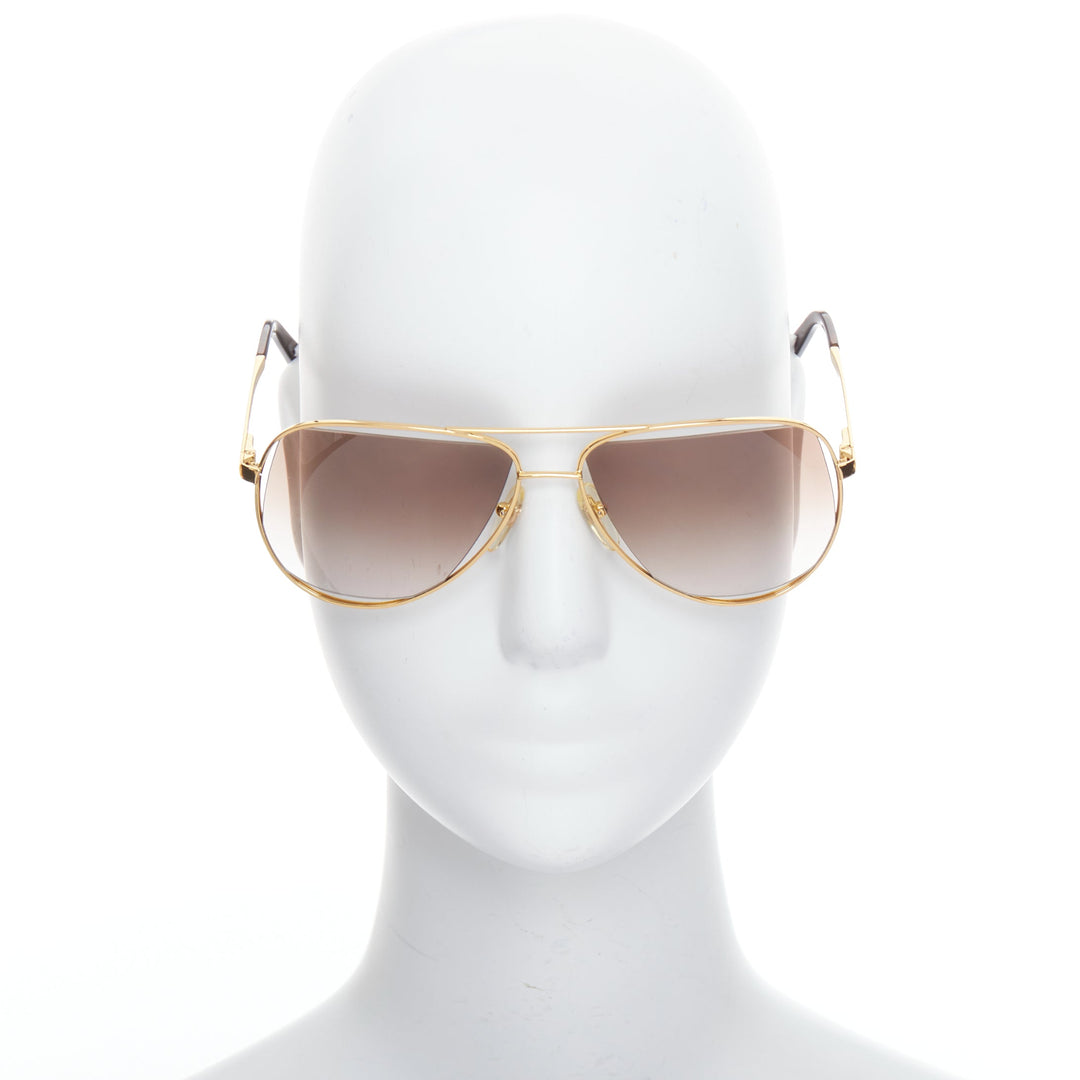 MAISON MARTIN MARGIELA MYKITA MMM02G gold cut out aviators