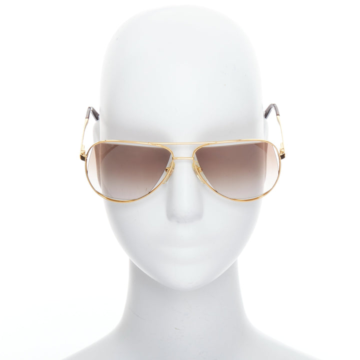 MAISON MARTIN MARGIELA MYKITA MMM02G gold cut out aviators