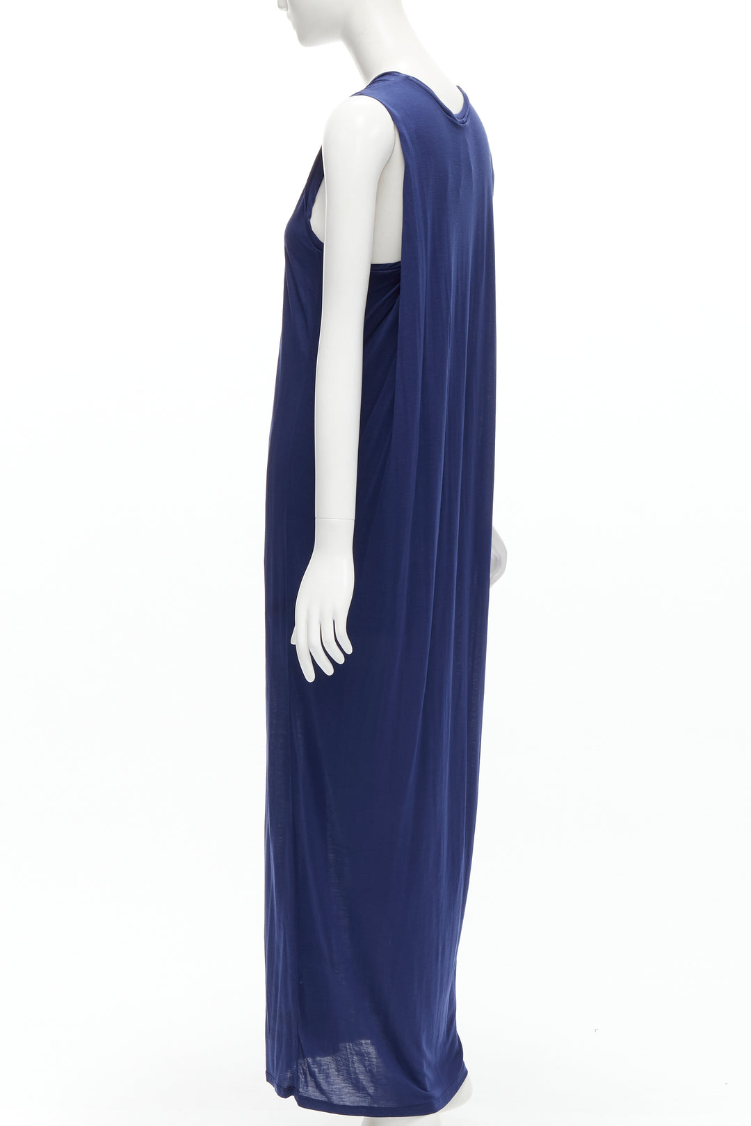 ACNE STUDIOS 2016 Ormanda Tencel navy cape illusion layered tank dress S