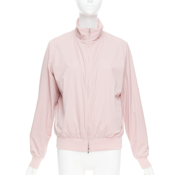 LORO PIANA Green Storm System Windjersey pink reversible bomber M