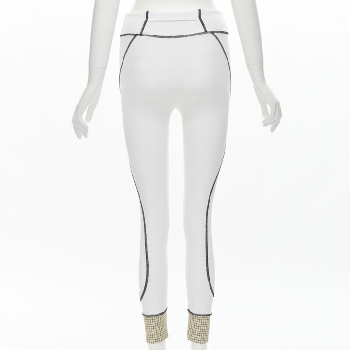 FENDI Karl Loves golf white mesh insert overstitched legging pants XS