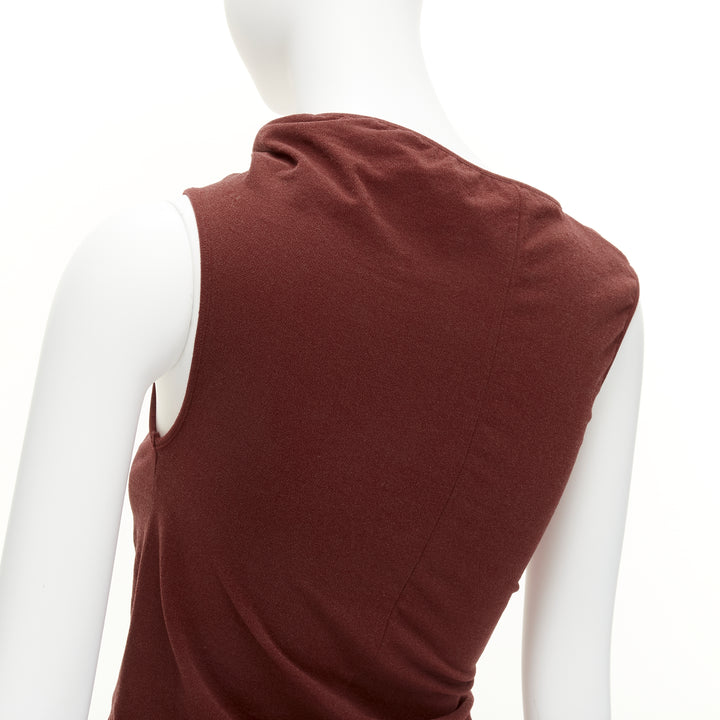 COMME DES GARCONS Vintage 1997 Lumps & Bumps red asymmetric top black skirt M