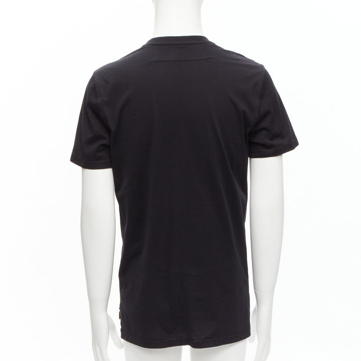 GIVENCHY black cotton women portrait print crew neck tshirt M