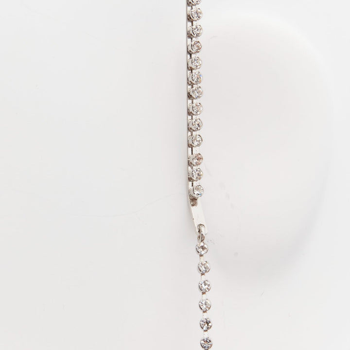 GUCCI Alessandro Michele pink heart crystal GG logo pearl charm hairband