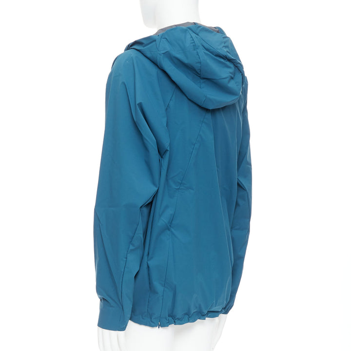 POST ARCHIVE FACTION 6.0 Technical Center teal blue side zip jacket XL