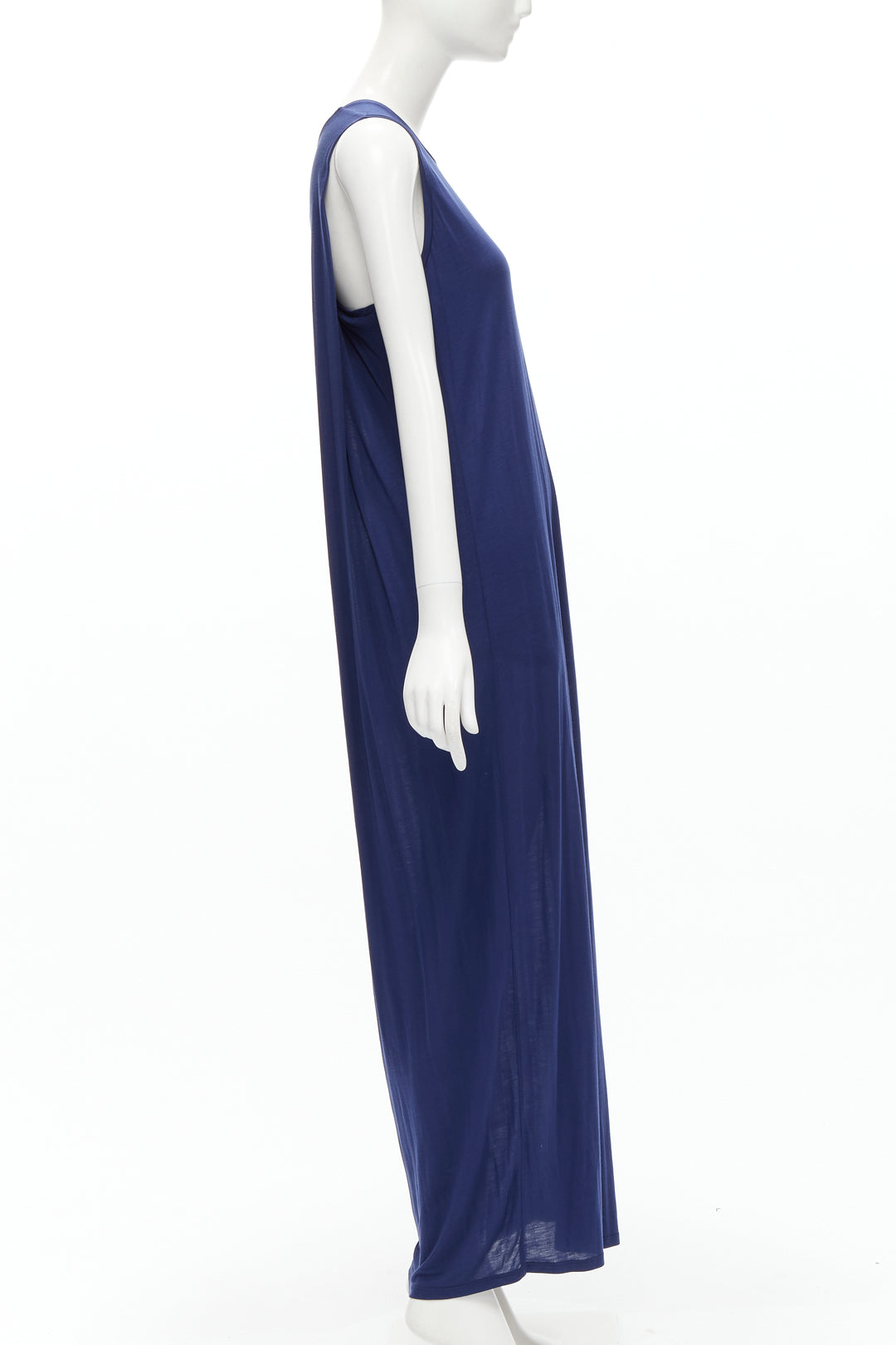 ACNE STUDIOS 2016 Ormanda Tencel navy cape illusion layered tank dress S