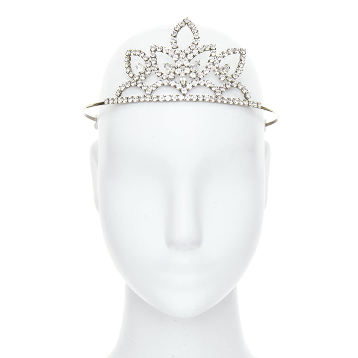 rare SAINT LAURENT Hedi Slimane 2016 Runway Grunge Punk crystal tiara crown