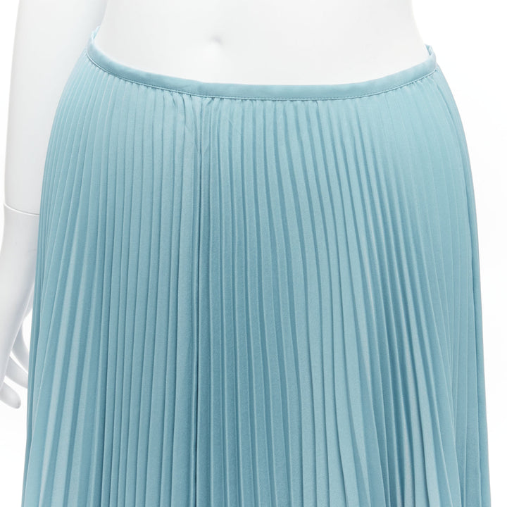 JOSEPH Abbot blue accordion pleats center seam round table skirt FR34 XS