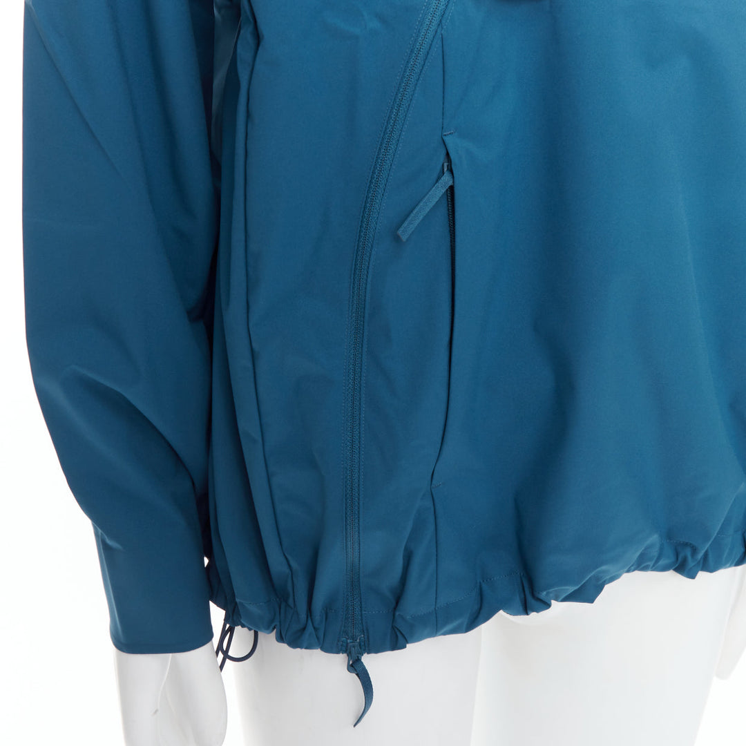 POST ARCHIVE FACTION 6.0 Technical Center teal blue side zip jacket XL