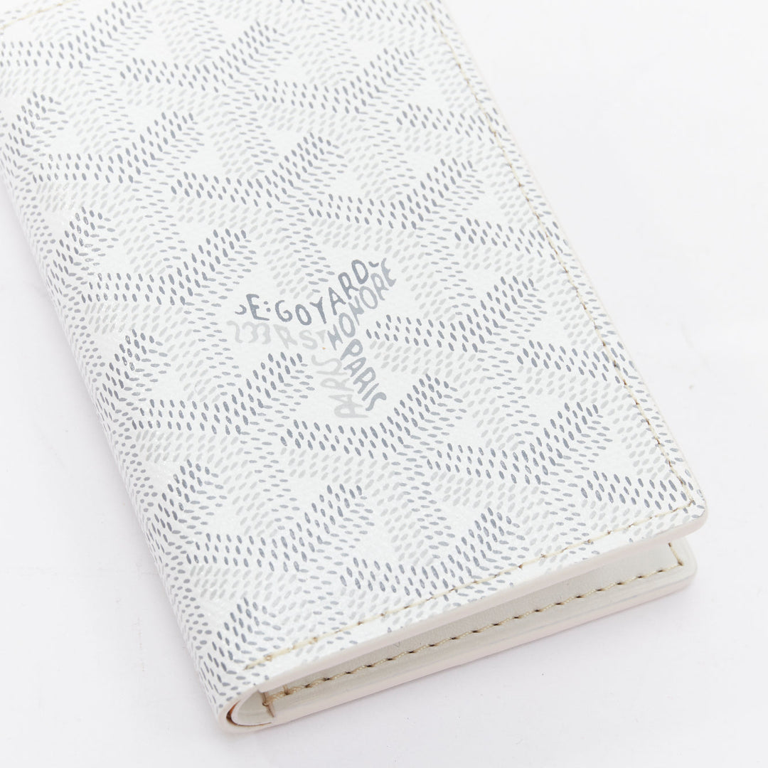 GOYARD Goyardine Saint-Pierre 2 grey white monogram bifold wallet