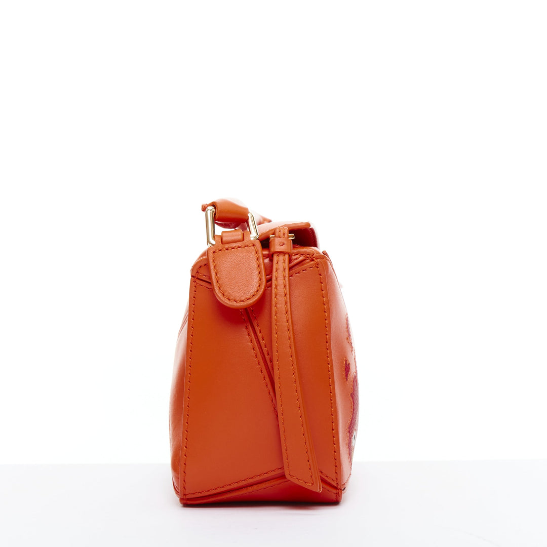 LOEWE Howls Moving Castle Puzzle Calcifer orange mini puzzle bag