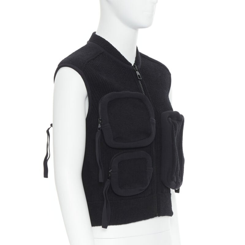 Runway LOUS VUITTON Virgil Abloh Multi 3D Pocket utility pocket ribbed vest M