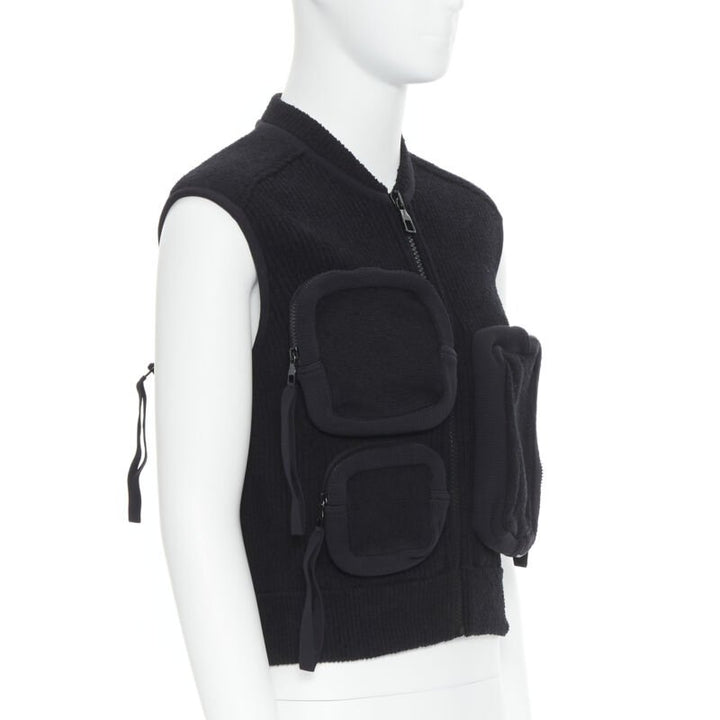 Runway LOUS VUITTON Virgil Abloh Multi 3D Pocket utility pocket ribbed vest M