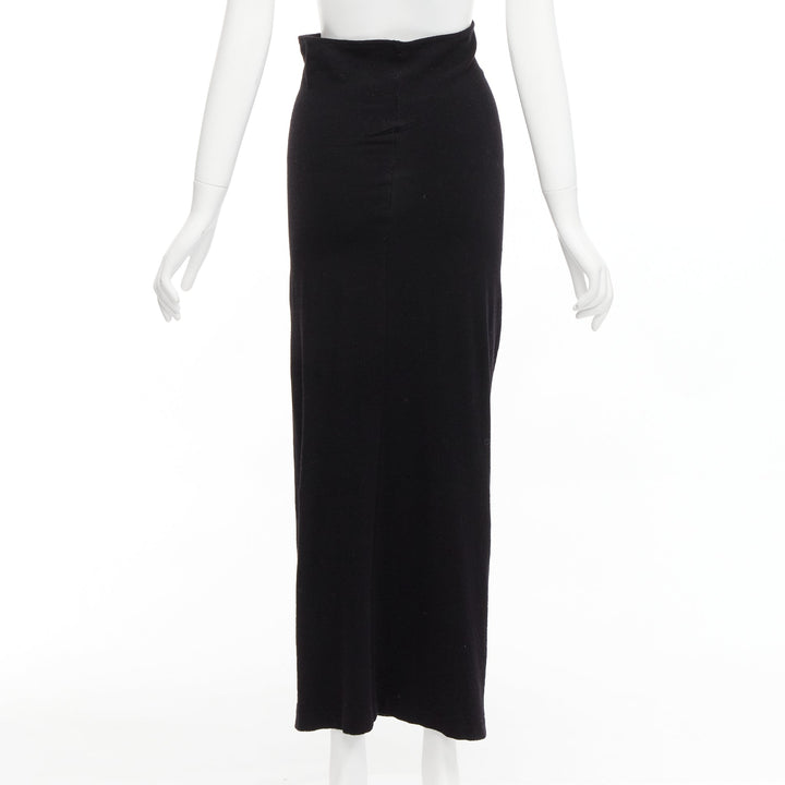 COMME DES GARCONS 1997 Lumps Bumps black padded irregular top gathered skirt M