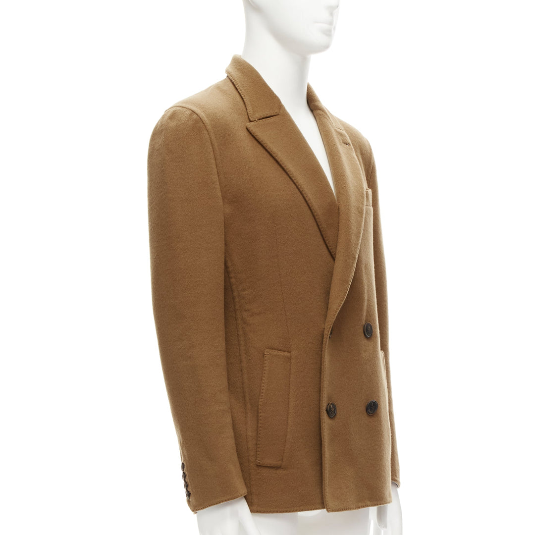 BERLUTI 100% cashmere double faced double breasted jacket IT50 L