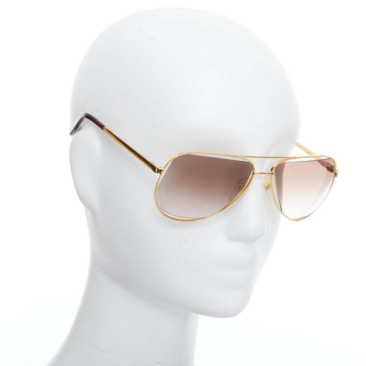 MAISON MARTIN MARGIELA MYKITA MMM02G gold cut out aviators