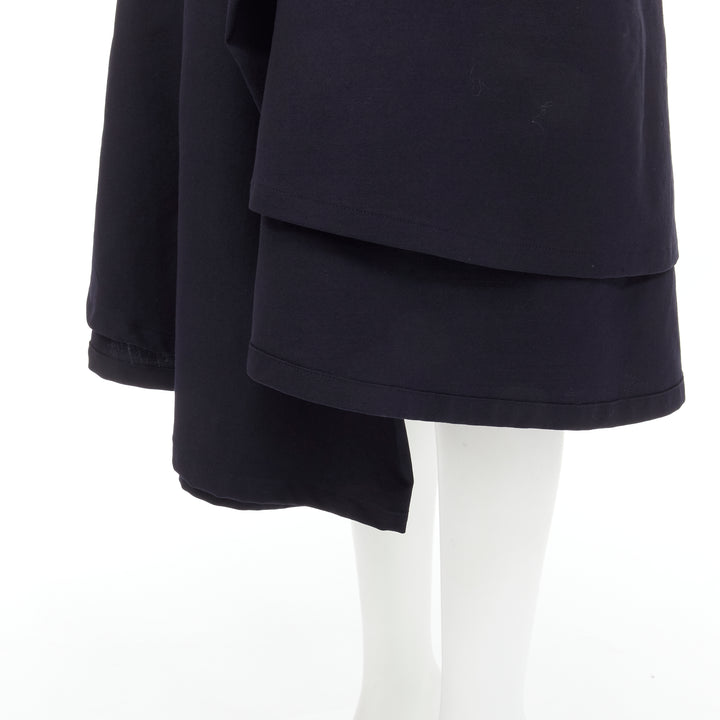 rare JUNYA WATANABE Vintage 1998 Runway silver architectural metal midi skirt