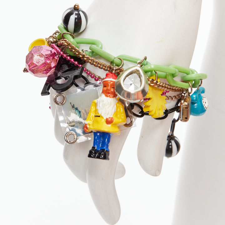 N2 LES NEREIDES colorful gnomes plaid ribbons Harajuku necklace bracelet