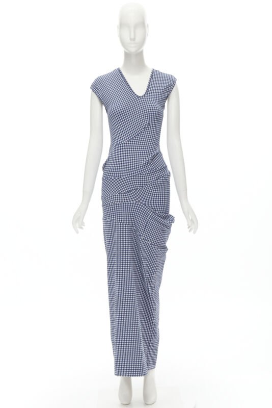 rare COMME DES GARCONS Robe De Chambre Vintage 1997 Lumps Bumps blue dress