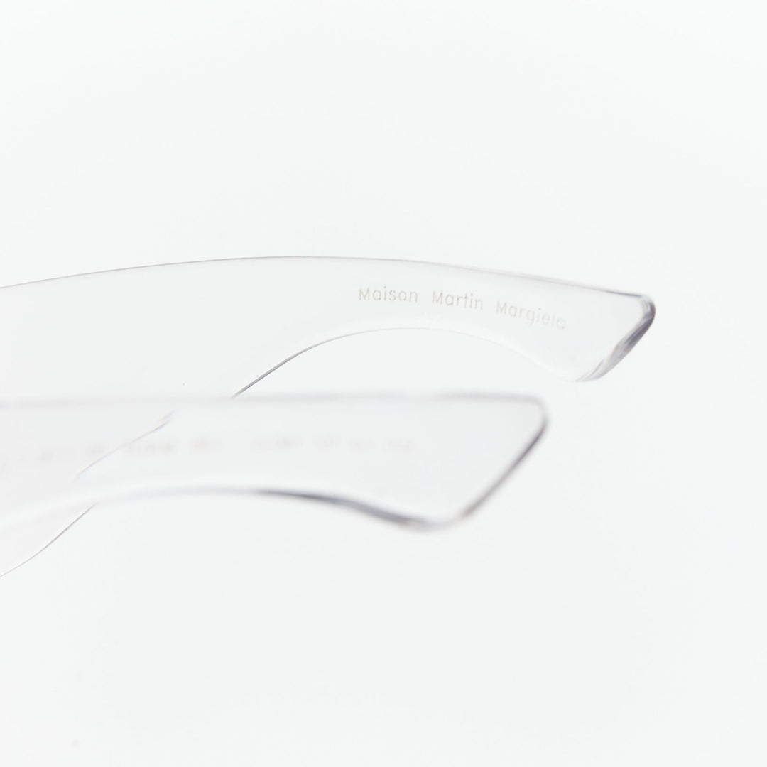 rare MAISON MARTIN MARGIELA 2008 Runway MA1 Incognito clear shield sunglasses