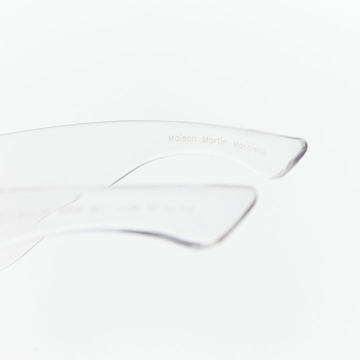 rare MAISON MARTIN MARGIELA 2008 Runway MA1 Incognito clear shield sunglasses
