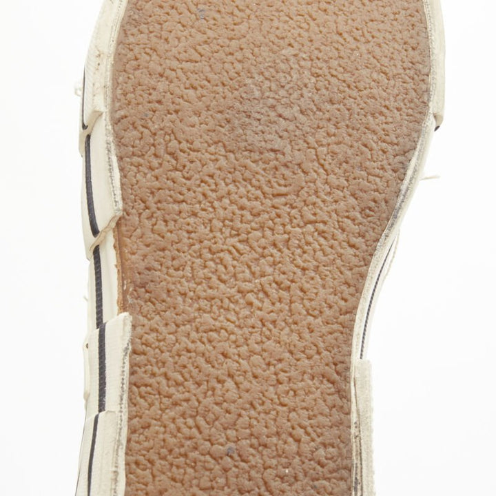 XVESSEL G.O.P. Lows yellow deconstructed distressed sneakers EU37 US7