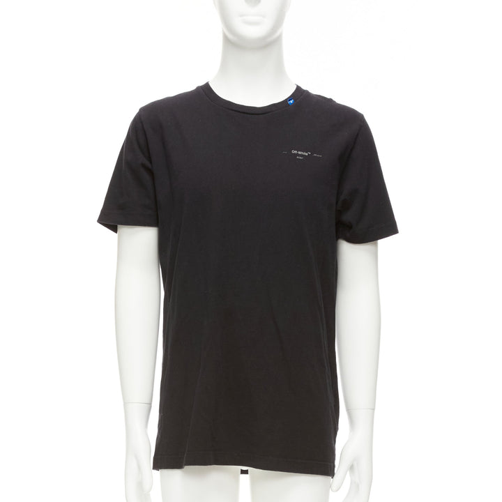 OFF WHITE Virgil Abloh 2020 black logo giant print back cotton tshirt M