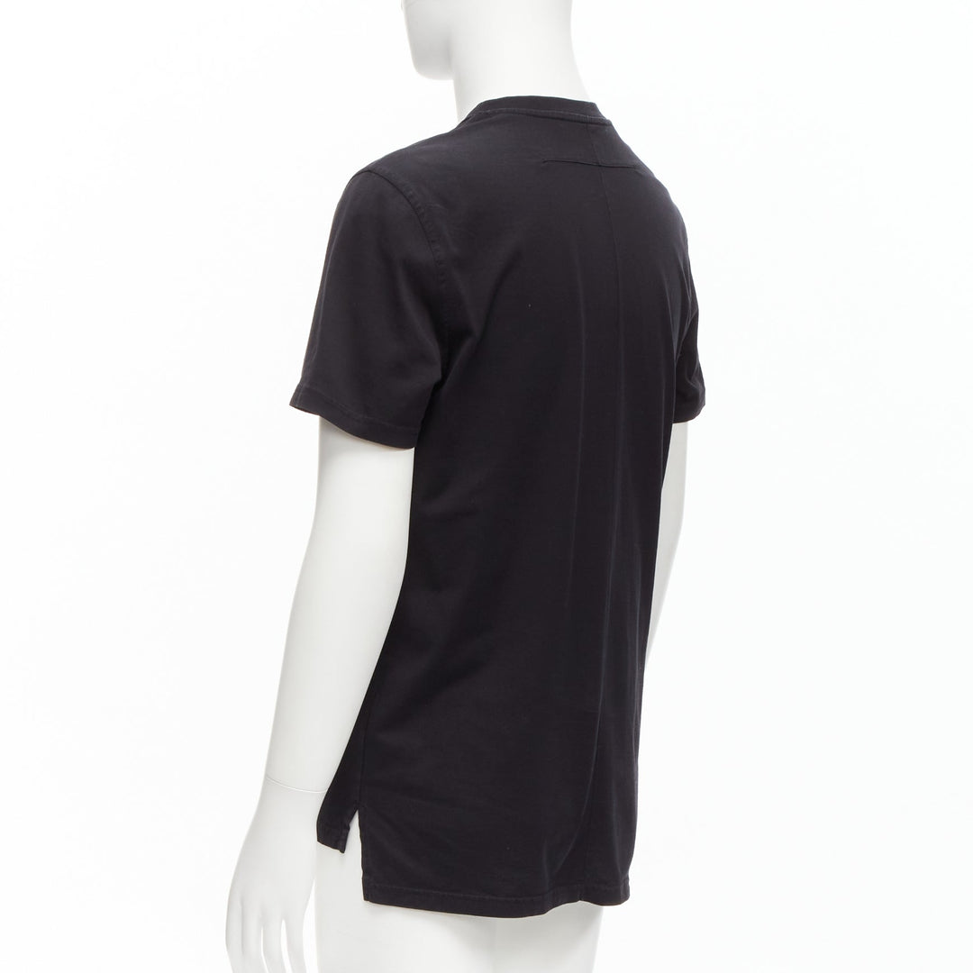 GIVENCHY black cotton women portrait print crew neck tshirt M