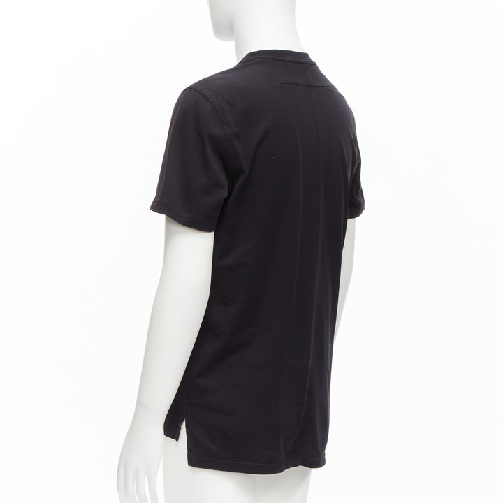 GIVENCHY black cotton women portrait print crew neck tshirt M