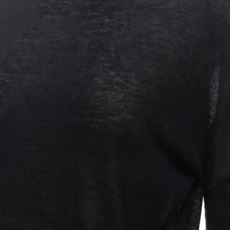 VINCE black viscose classic turtleneck long sleeves sweater XS