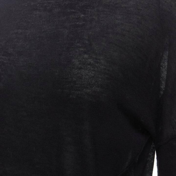 VINCE black viscose classic turtleneck long sleeves sweater XS