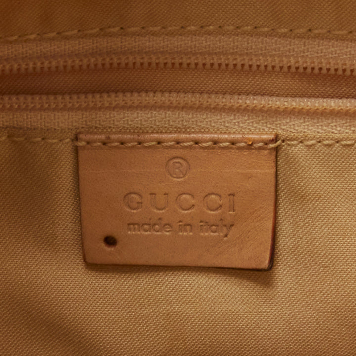 GUCCI Vintage yellow GG monogram canvas small hobo shoulder bag