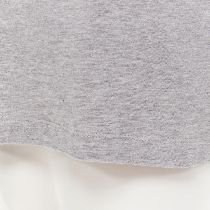 VERSACE white Gianni Signature logo embroidery grey tshirt Taylor Fit S