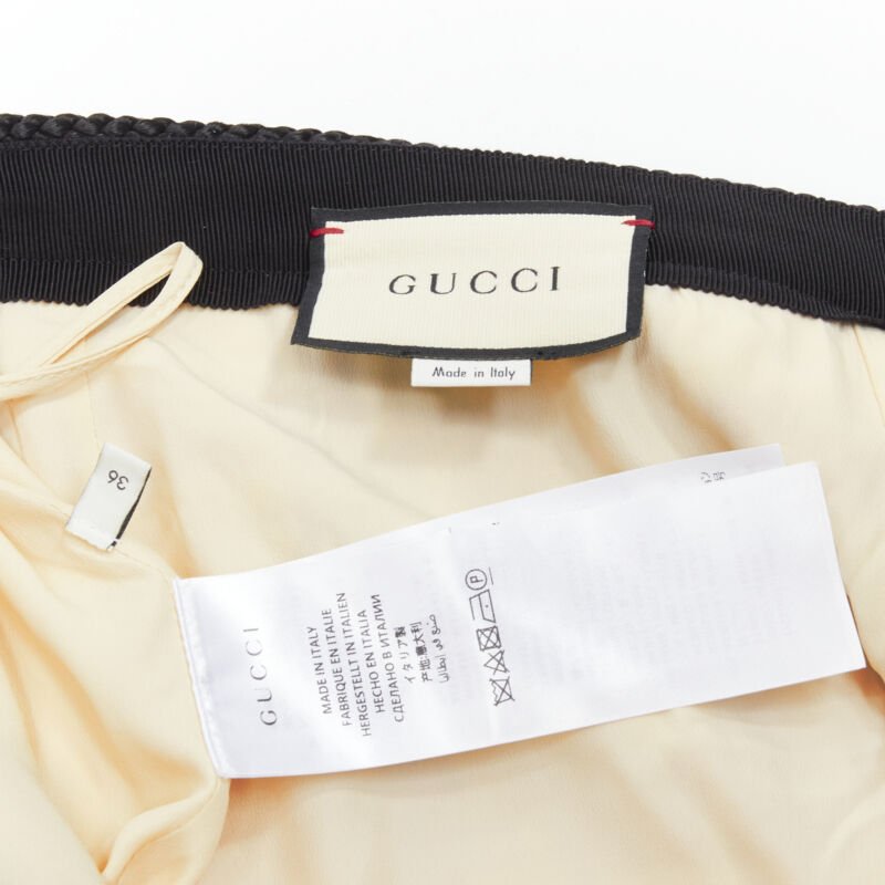 GUCCI red beige checkered tweed gold tone GG button mini skirt IT36 XXS