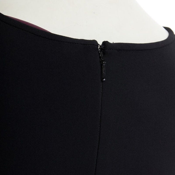 STELLA MCCARTNEY black sheer waist illusion cocktail dress FR36 S