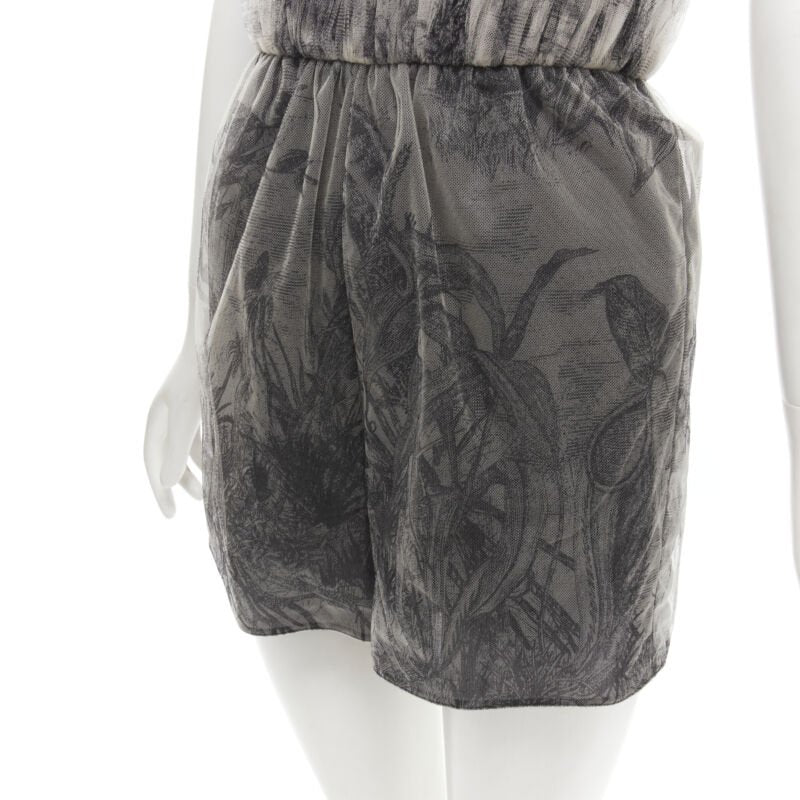 CHRISTIAN DIOR Fantaisie Dioriviera tulle gathered pleated romper FR34 XS