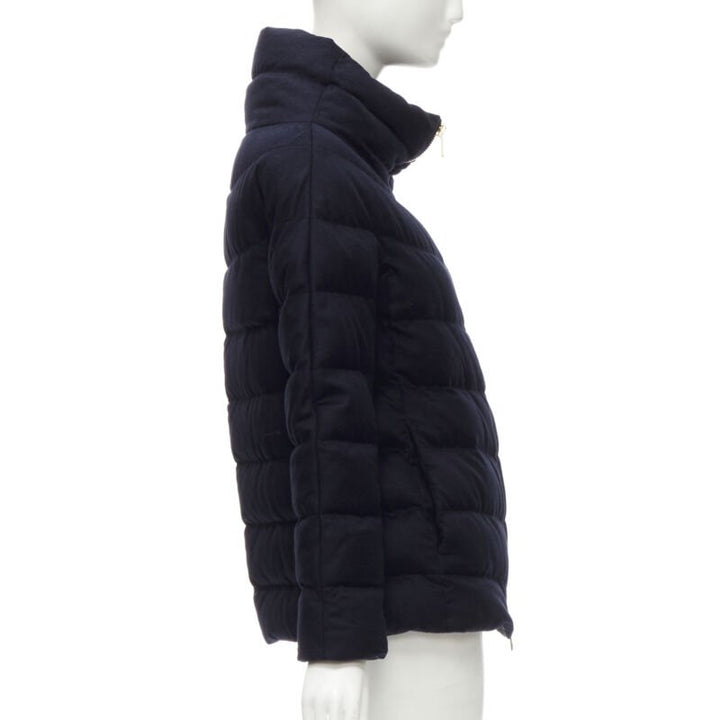 HERNO light weight goose down water repellent navy puffer jacket IT38 XS