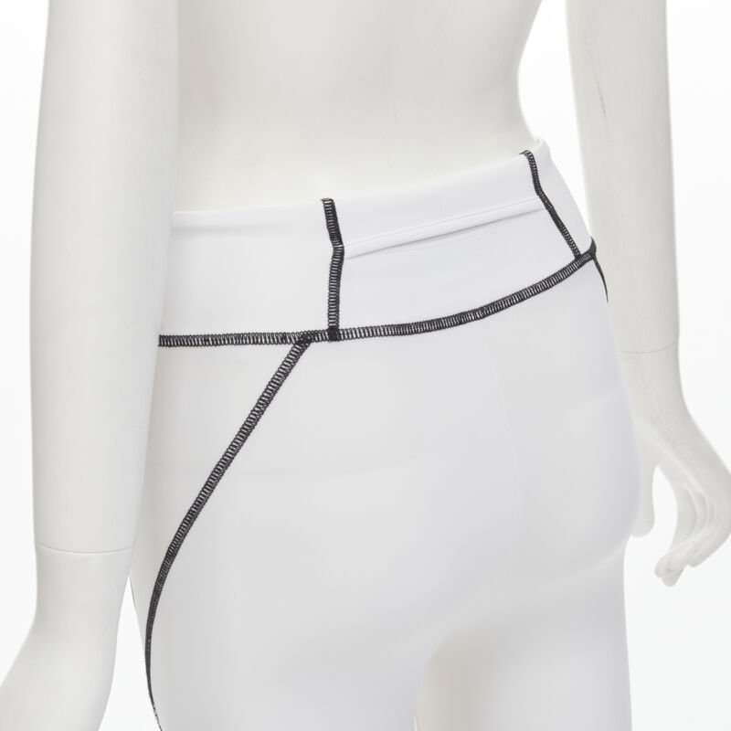 FENDI Karl Loves golf white mesh insert overstitched legging pants XS