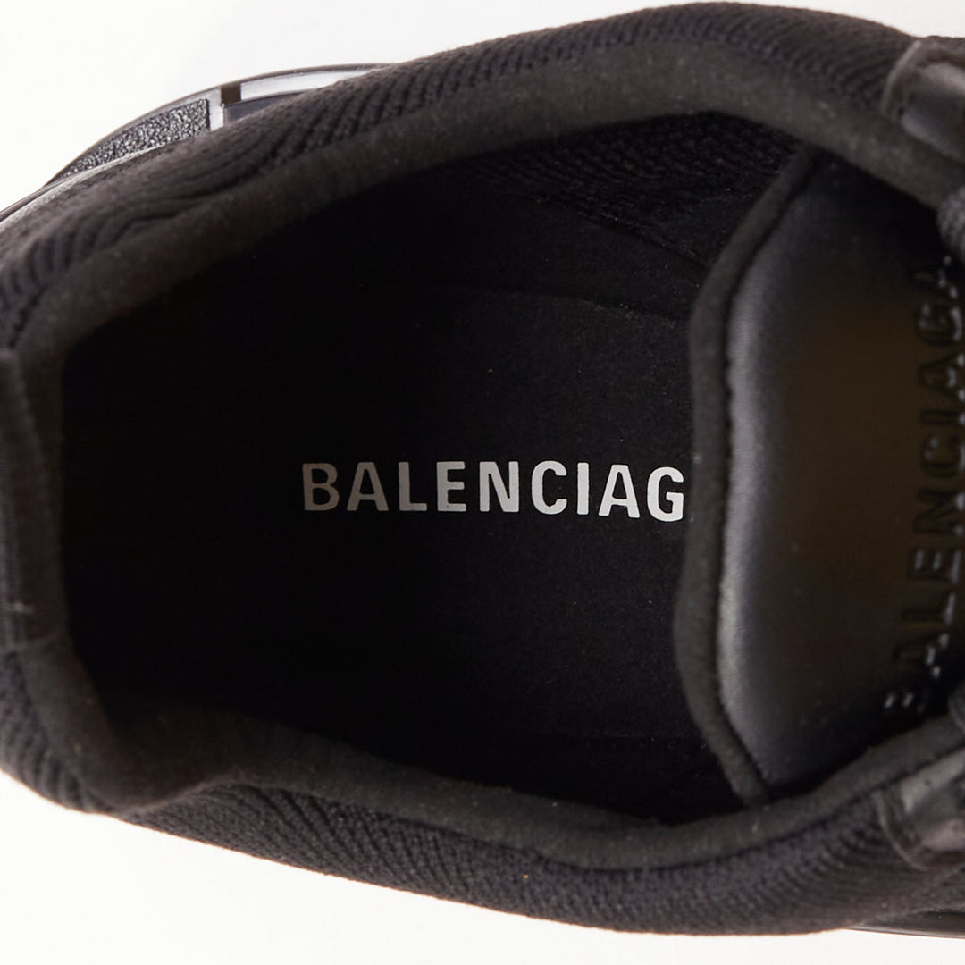 BALENCIAGA Vibram Toe black technical 5-toe suspension heel sneakers EU37
