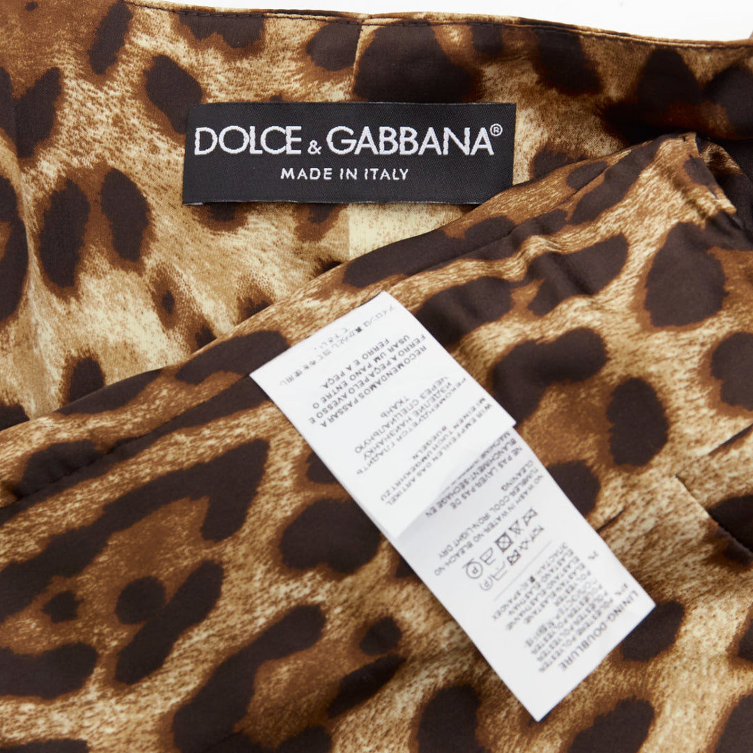 DOLCE GABBANA mixed floral brocade patchwork wrap button waistcoat vest IT38 XS