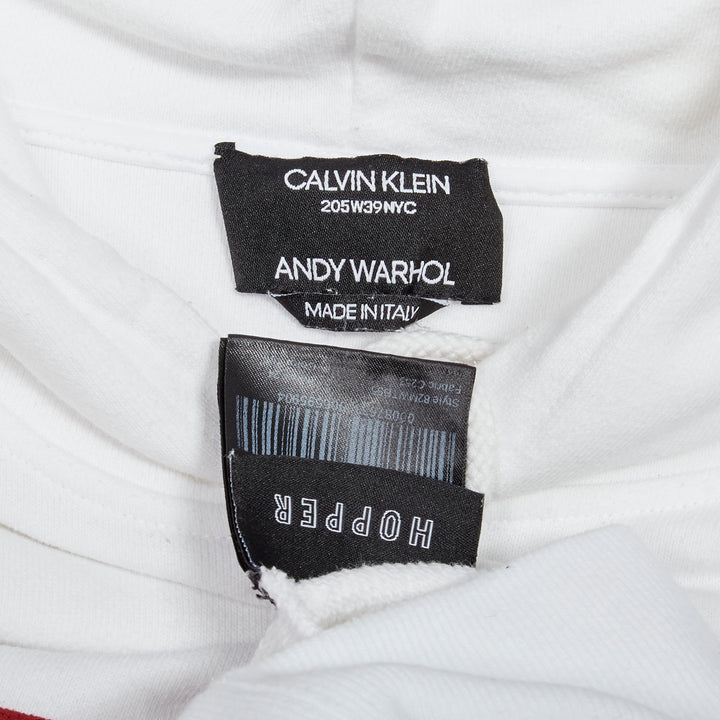 CALVIN KLEIN 205W39NYC 2018 ANDY WARHOL red Cowboy print hoodie M