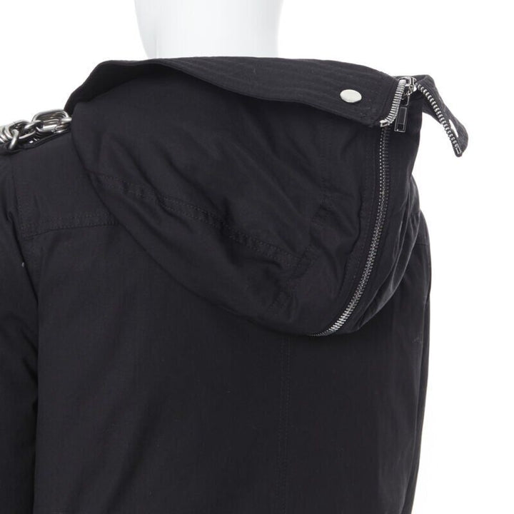 RICK OWENS 2019 Larry Jumbo Parka chained goose down padded puffer IT40 S