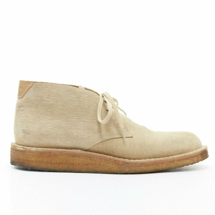 LOUIS VUITTON taupe sand epi suede crepe sole ankle desert boot UK5 EU39